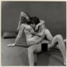 Erotic Study: 2 Nude Girlfriends Closely Entwined (Vintage Photo KORENJAK 1970s/1980s)