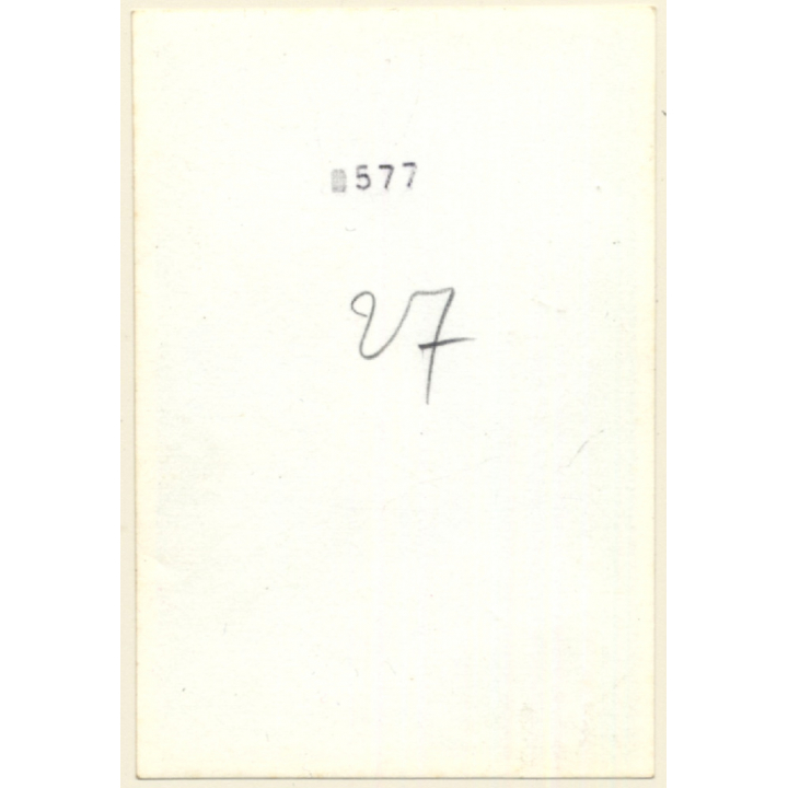 Slim Natural Nude In Garden *4 / Rear View - Butt (Vintage Photo France ~1940s/1950s)