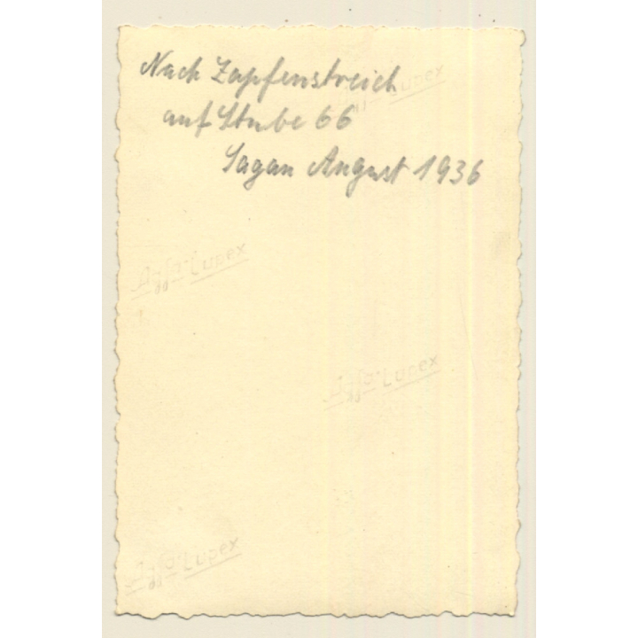 Dressed Up German Soldiers In Soldier's Parlour / Gay INT (Vintage Photo 1936)