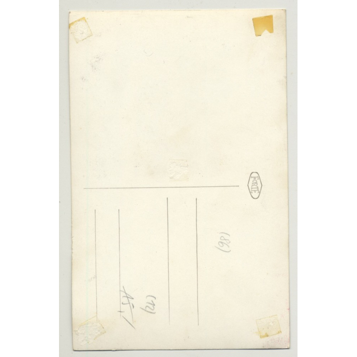 Pretty Blonde Nude Shows Armpits / Beehive - Bush (Vintage Photo P/C B/W ~1960s)