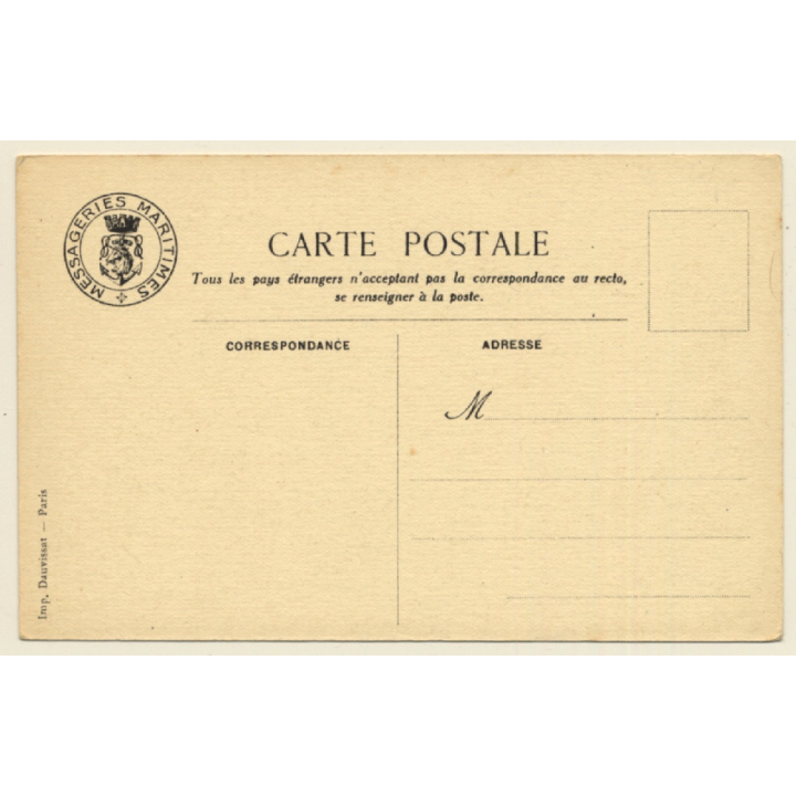 Messageries Maritimes: Paquebot Champollion (Vintage PC ~1920s)