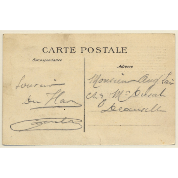 Le Havre: Le Transatlantique France - Paquebot (Vintage PC 1914)