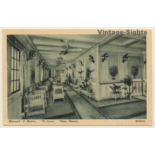 Steamers C.Battisti N.Sauro Amm.Bettolo / Galleria (Vintage PC ~1920s/1930s)