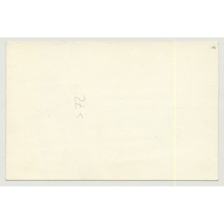 Smoking Woman In Smock Apron / Cigarette (Vintage Photo B/W DDR 1970s)