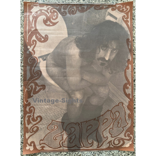 Frank Zappa: Zappa On The Crapper / Toilet (Rare Vintage Poster ~1960s/1970s)