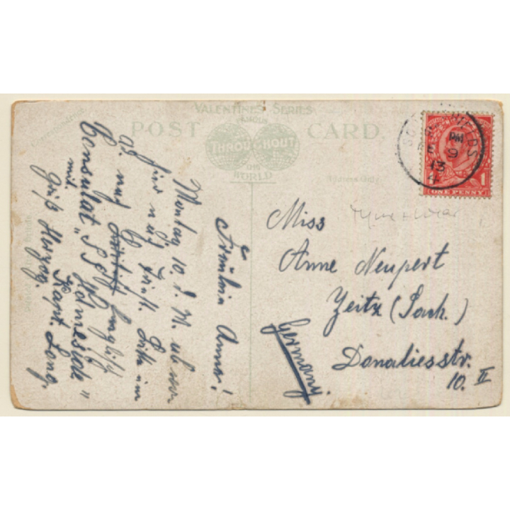 North Shields / United Kingdom: Saville Street (Vintage PC 1913)