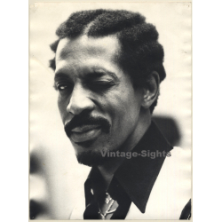 Jochen Baeuerle: Great Portrait Of Ike Turner (Large Vintage Photo B/W ~1970s)