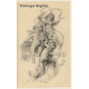 Malerschule Wilhelm Schütze: Putten - Rosen - Engel N°10 (Vintage PC ~1920s)