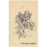 Malerschule Wilhelm Schütze: Putten - Rosen - Engel N°18 (Vintage PC ~1920s)