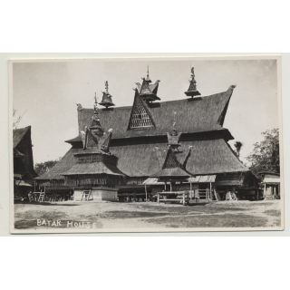 Indoesia / Sumatra: Batak House (Vintage Photo PC ~1920s)