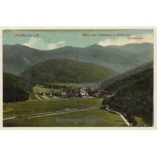 Freiburg / Germany: Blick Vom Hildaturm Auf Günterstal (Vintage PC)