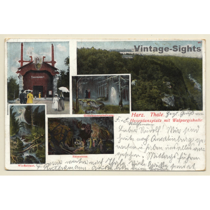 Thale - Harz / Germany: Hexentanzplatz Mit Walpurgishalle (Vintage PC 1904)