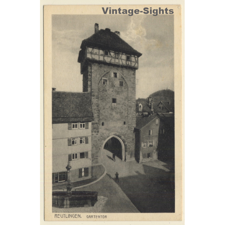 Reutlingen / Germany: Gartentor (Vintage PC)