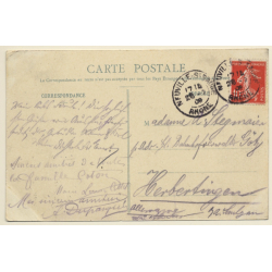 Poleymieux / France: View Over Village (Vintage PC 1909)
