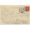 Poleymieux / France: View Over Village (Vintage PC 1909)