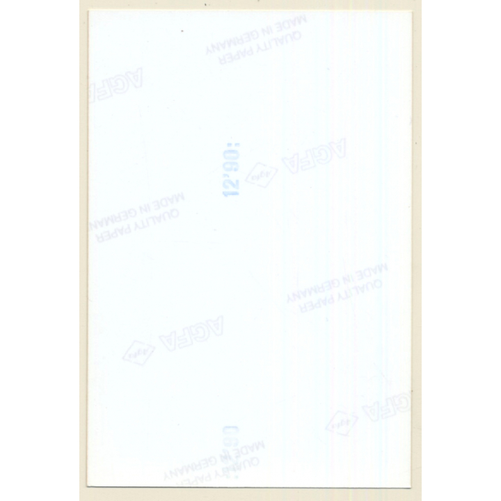 Slim Blonde Nude Standing / Socks (Vintage Photo ~1990s)