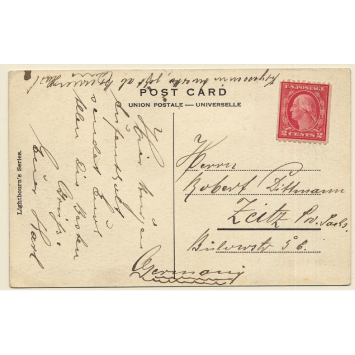 St.Thomas / Virgin Islands: U.S.N. Wireless Station / Transmission Tower (Vintage PC ~1910s/1920s)