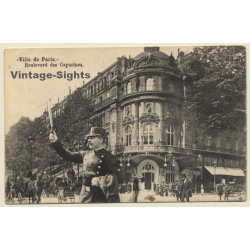 Paris / France: Boulevard Des Capucines / Flic - Police Man (Vintage PC 1904)
