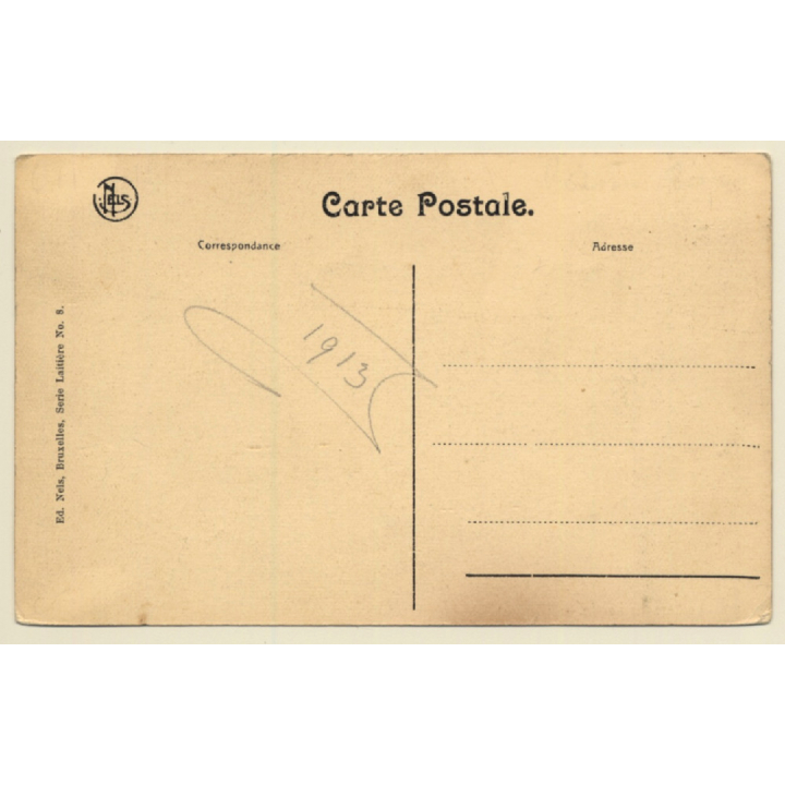 Belgium: Laitière Flamande - Gendarm - Chiens (Vintage PC 1910s)