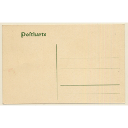 Postkutsche - Kutscher - Posthorn / Post Vor 100 Jahren (Vintage Artist PC ~1910s)