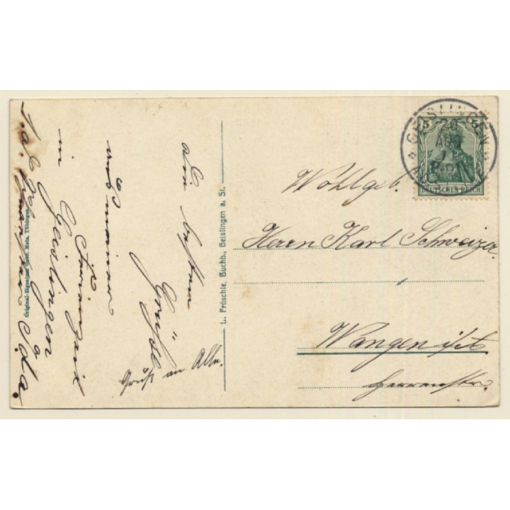 Geislingen A. St. / Germany: Total View (Vintage PC 1911)