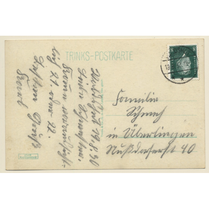 Waldshut Tiengen I. Baden: Kaiserstrasse Mit Oberem Tor (Vintage RPPC 1930)