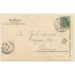 Pforzheim / Germany: Partie An Der Enz - Schulgebäude (Vintage PC 1900s)