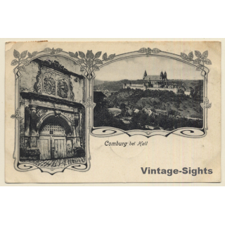 Comburg Bei Hall / Germany: Keller Portal - Schloss (Vintage PC 1906)