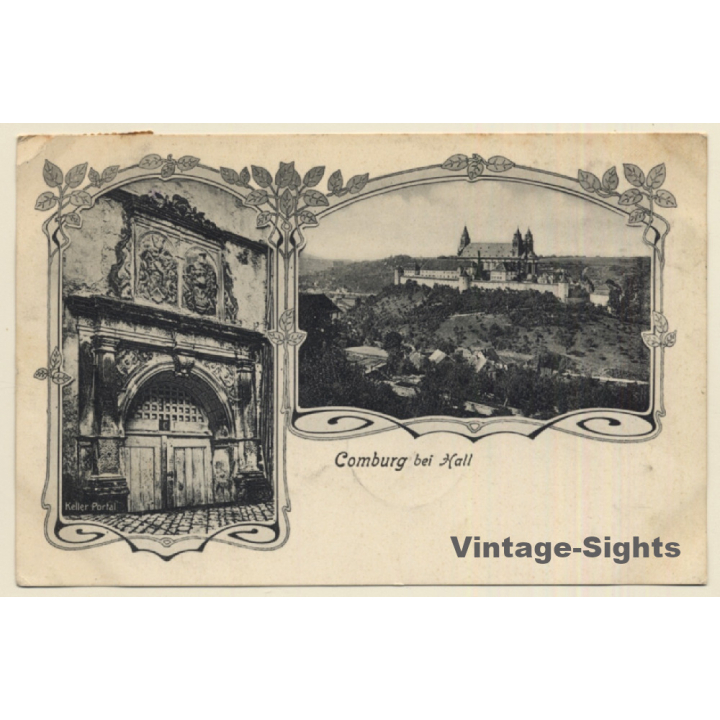 Comburg Bei Hall / Germany: Keller Portal - Schloss (Vintage PC 1906)