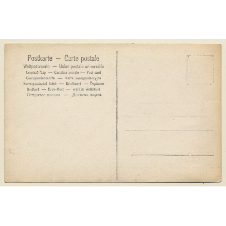 Victorian Lady With Fancy Hat / Ascot Style (Vintage RPPC ~1910s)