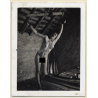 Nude Darkhaired Maid In BDSM Session *5 / Tied To Ceiling - Bondage (Vintage Photo France ~1950s)