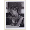 Erotic Study: Pretty Blonde With Pigtails In Tank Top (B/W Photo ~2000s)