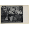 Hausham: Heimatkapelle Gebrüder Saurer & Sohn / Zither - Harp (Vintage RPPC ~1930s)