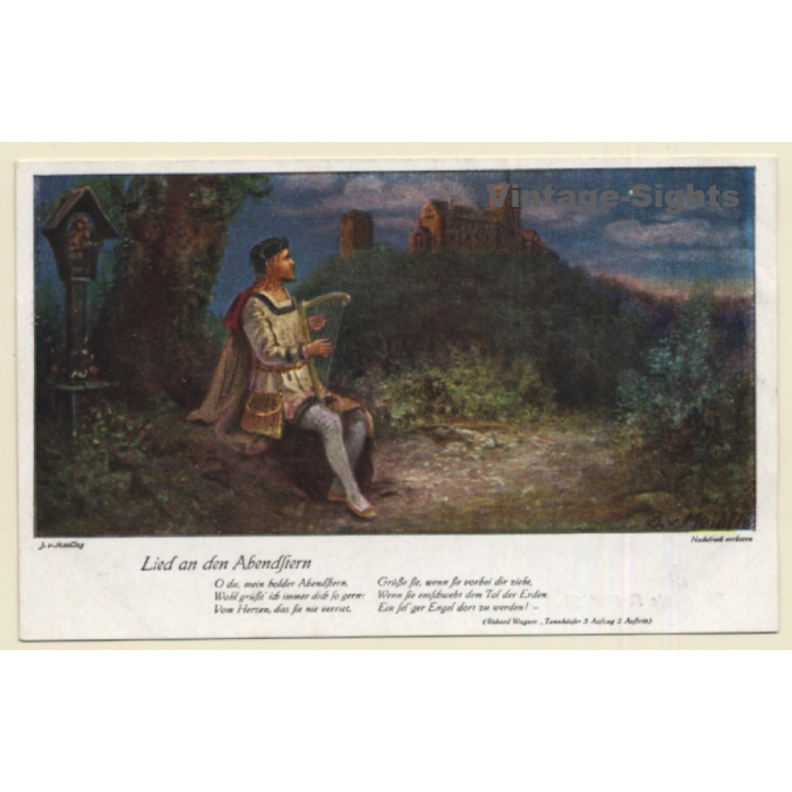 Richard Wagner: Lied An Den Abendstern / Harp (Vintage PC)