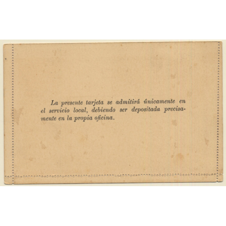 Guatemala: Tarjeta Cartas Expresas / Servicio Local (Vintage Postal Stationery PC 1890s)