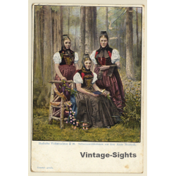 Black Forest: Badische Volkstrachten Neustadt (Vintage PC 1912)