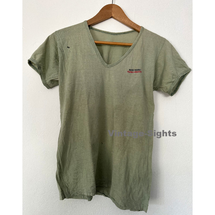 Roxy Music - Flesh & Blood (Scarce Vintage Promo T-Shirt 1980 Size: S)