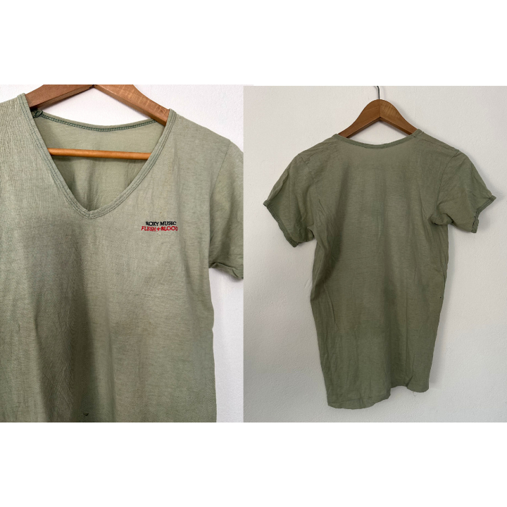 Roxy Music - Flesh & Blood (Scarce Vintage Promo T-Shirt 1980 Size: S)