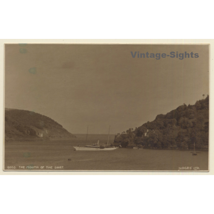 Dartmouth / United Kingdom: The Mouth Of The Dart (Vintage RPPC)