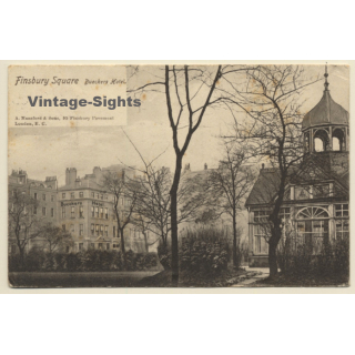 London / UK: Finsbury Square - Bueckers Hotel (Vintage PC 1907)