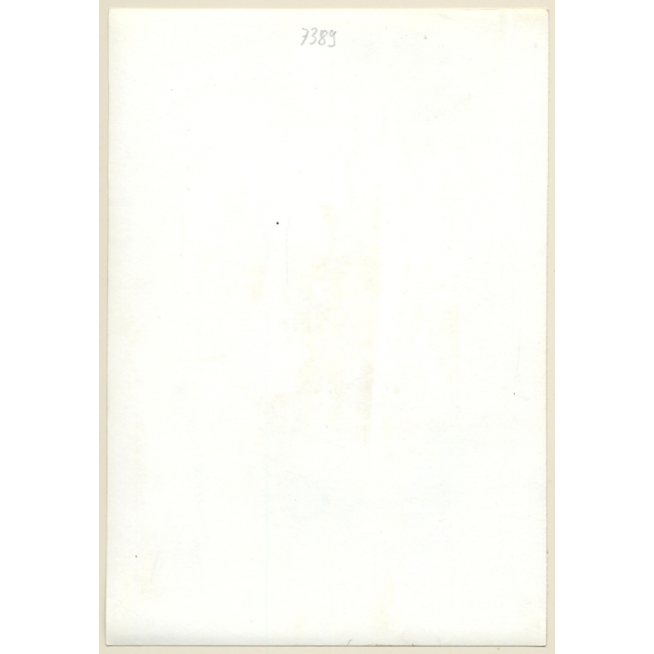 2 Slim Darkhaired Nudes Posing Together*1 / Suspenders (Vintage Photo GDR ~1980s)