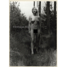 Natural Blonde Nude In Forest / Trees - Meadow (Vintage Photo GDR ~1980s)