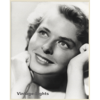 John Topham: Portrait Of Young Ingrid Bergam (Vintage IMAPRESS Photo)