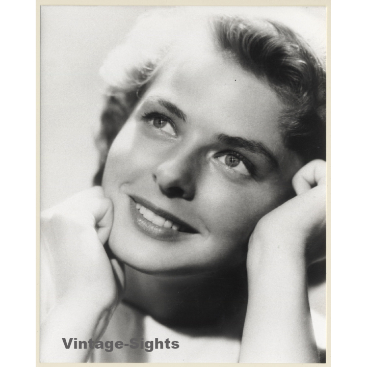 John Topham: Portrait Of Young Ingrid Bergam (Vintage IMAPRESS Photo)