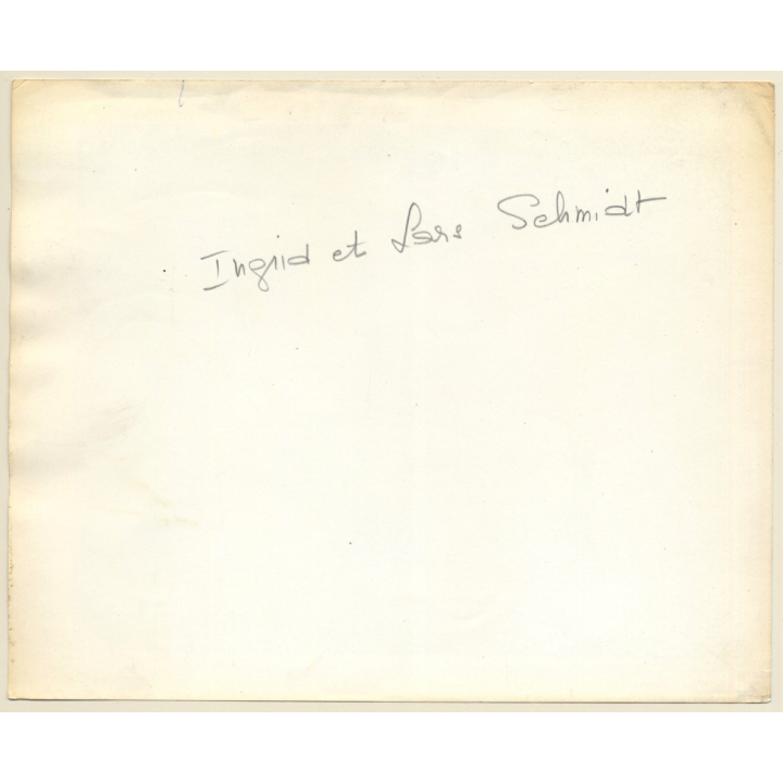 Portrait Of Ingrid Bergman & Lars Schmidt (Vintage Press Photo 1950s)