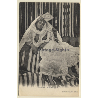 Maghreb: Femme Mauresque / Ethnic - Risqué - Boobs (Vintage ND PHOT PC 1910s/1920s)