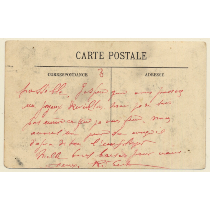 Maghreb: Danseuse Arabe / Ethnic - Risqué - Boobs (Vintage LL. PC 1910s/1920s)