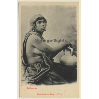 Maghreb: Chubby Bedouine With Water Jug / Ethnic - Risqué (Vintage PC 1900s)