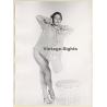 Pretty Nude Pin-Up In Transparent Negligée *2 (Vintage Photo: Seufert ~1950s/1960s)