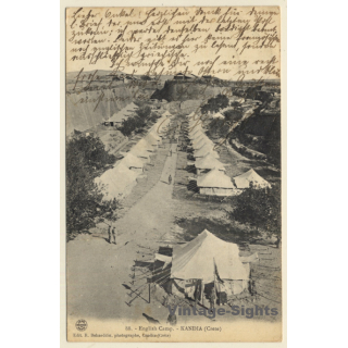 Crete / Greece: English Camp - Kandia / Candia (Vintage PC 1906)